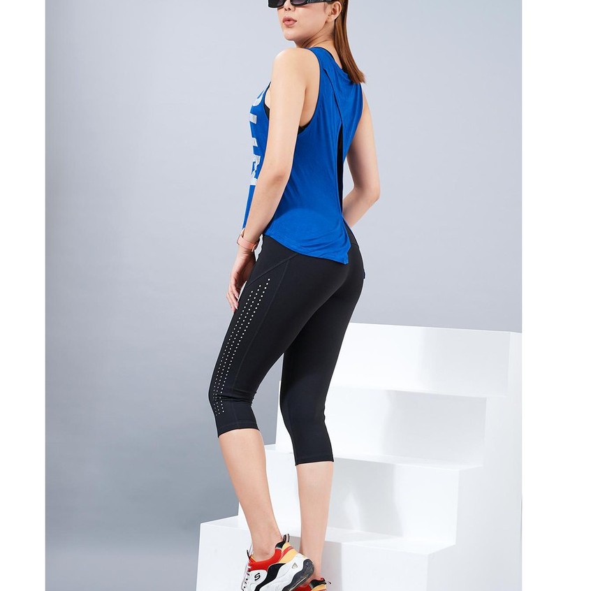 Quần Legging Lửng Lưng Cao Tập Gym Yoga Nữ Icado QL25 - Xám