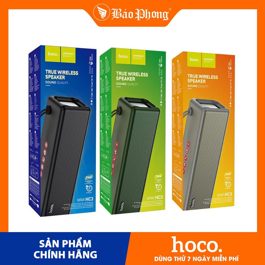 Loa Bluetooth KHÔNG DÂY HOCO HC3  FM, AUX LOA HAY RẺ ĐẸP SIÊU BỀN THỂ THAO DU LỊCH HỌC SINH SINH VIÊN VĂN PHÒNG