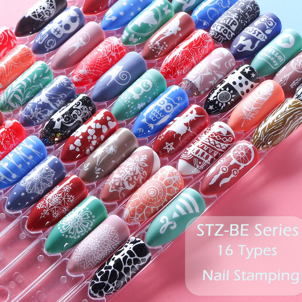 [Hàng mới về] Tấm in họa tiết trang trí móng tay làm đẹp chất lượng cao