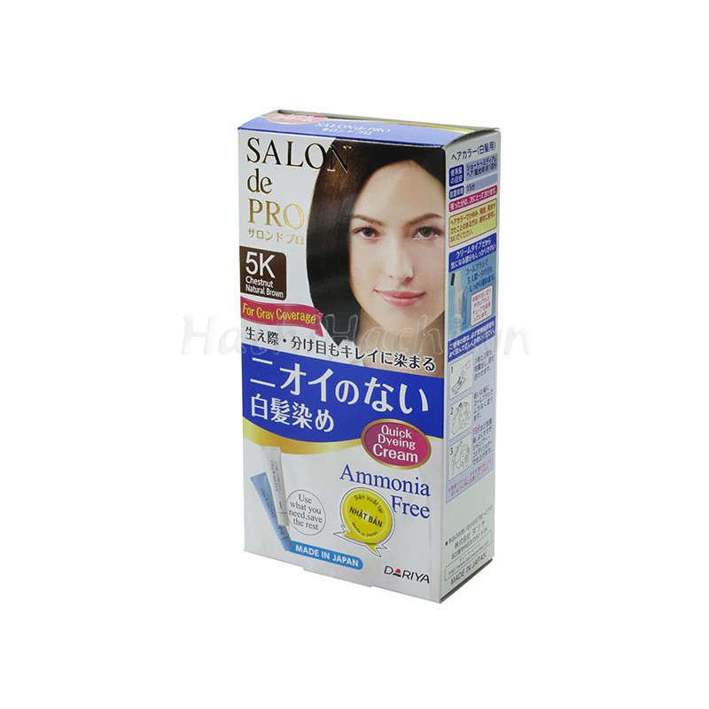 Kem nhuộm tóc Salon De Pro 5K Chestnut Natural Brown - Hachi Hachi Japan Shop