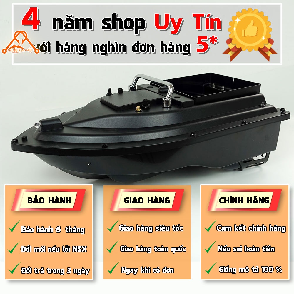 Thuyền Thả Thính Điều Khiển Từ Xa Khoảng Cách 300m Thuyền Thả Mồi Câu Một Cối Điều Khiển Một Tay Đa Năng