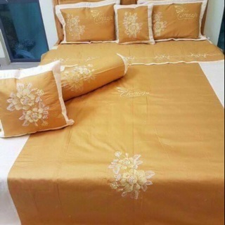 Chăn ga gối satin cotton 7 món
