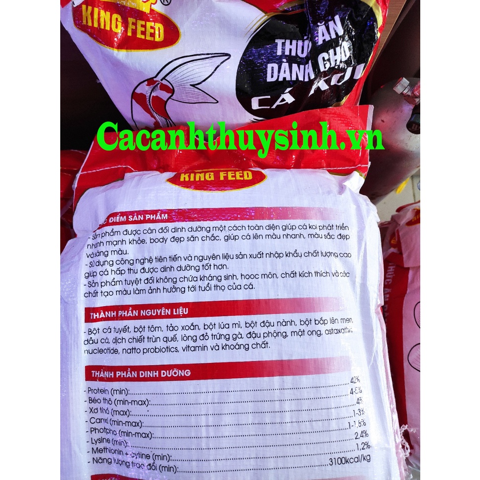 Thức ăn hằng ngày cho cá Koi KING FEED 42% ĐẠM (Bao 5Kg) Chất lương cao