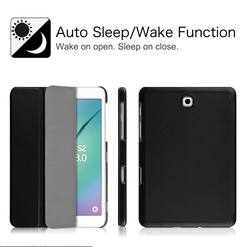 Bao da nắp gập kèm giá đỡ tiện lợi cho Samsung Galaxy Tab S2 8.0