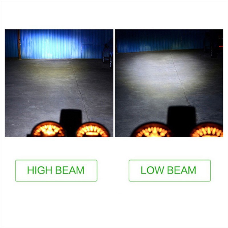 Đèn Pha H4 H6 6000k Led 18w Hi/ Lo Cob 2000lm Cho Xe Mô Tô