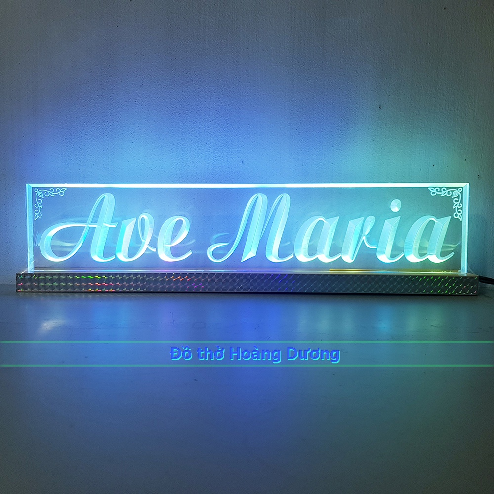 Chữ điện Ave Maria - Đồ thờ Hoàng Dương