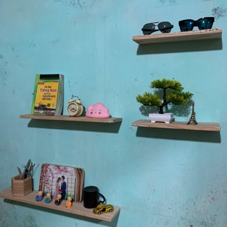 Kệ gỗ treo tường , kệ thanh đơn