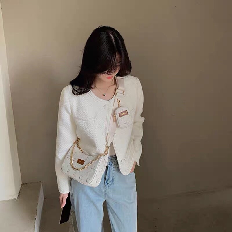 Set 2 Snoony Túi Xách Nữ Đeo Chéo in hoạ tiết cún tặng kèm móc cún❣️Freeship❣️