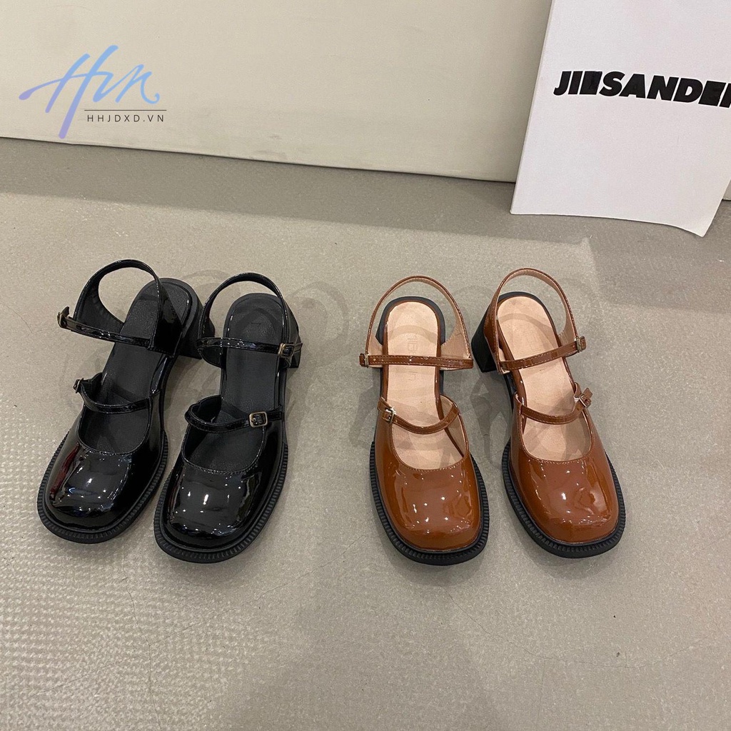 Giày Cao Gót Mary Jane Mũi Nhọn Thời Trang Mùa Hè 2022 Dành Cho Nữ