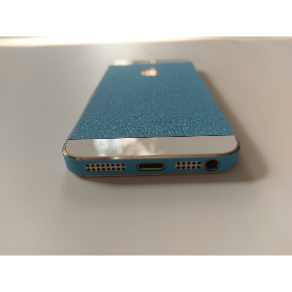 Skin dán nhũ xanh nhạt iphone 5/5S/5SE