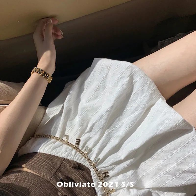 Set Áo Trắng + Chân Váy Ngắn Phong Cách Công Chúa Cổ Điển Cho Nữ | BigBuy360 - bigbuy360.vn