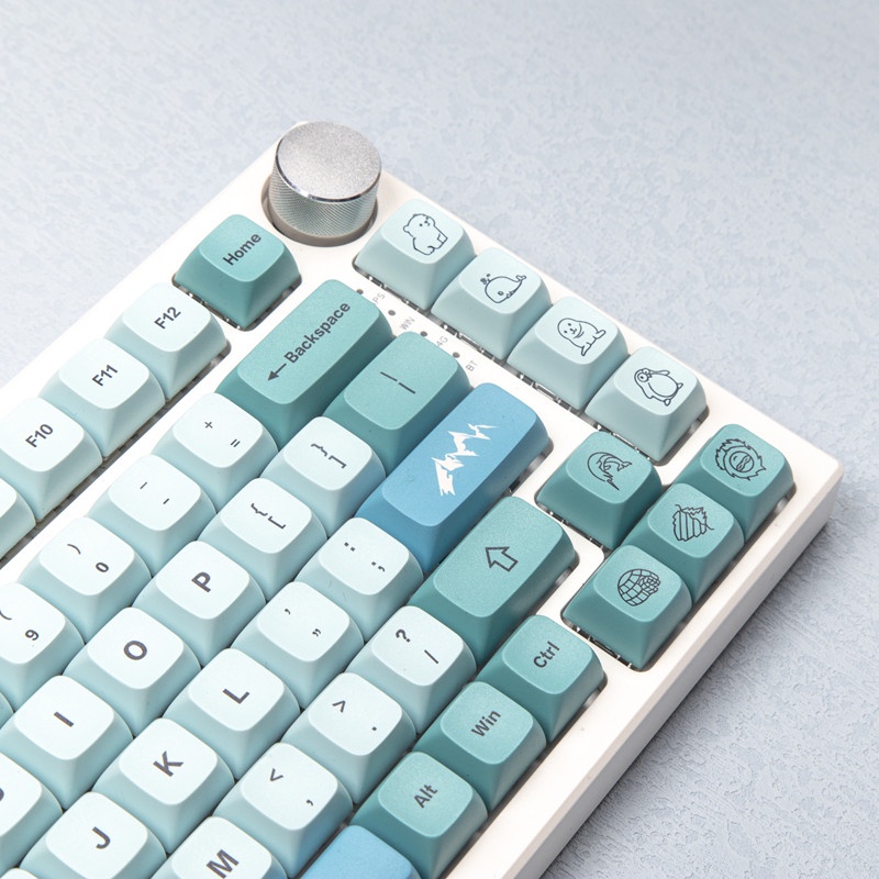 GMK Iceberg keycap XDA Profile 123 key PBT Dye bàn phím cơ thăng hoa keycap