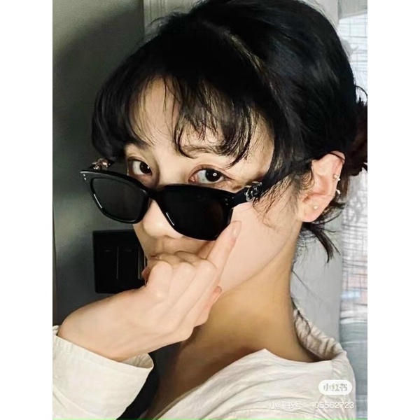 Kính Râm GM xoxo màu đen Trắng Mắt Kính Nam Nữ Hàn Quốc Cao Cấp Siêu Bền Chống Tia UV