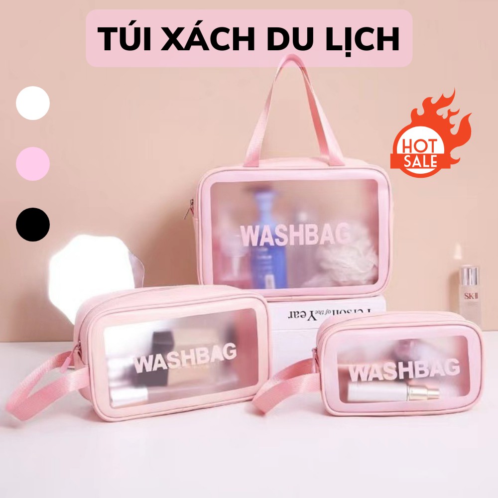Túi đựng mỹ phẩm nhiều size cao cấp chống thấm nước TIME HOME