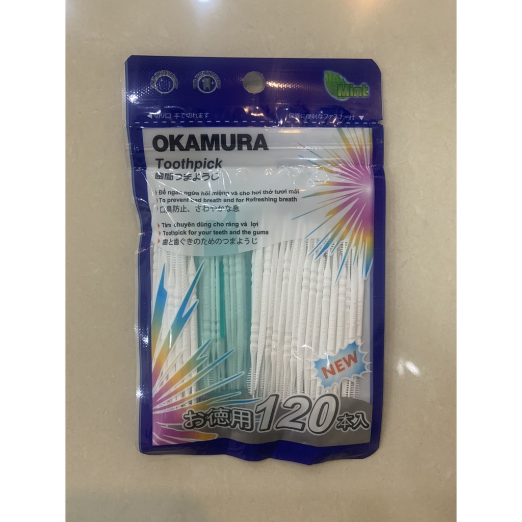 Tăm nhựa Okamura Nhật Bản  DAMIN
