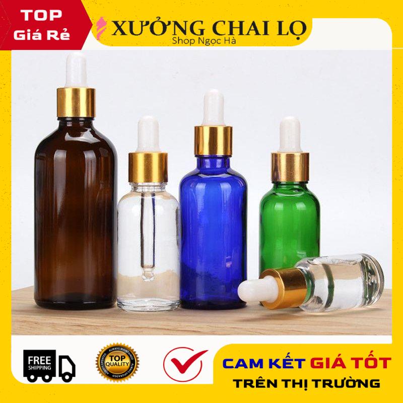 Lọ Chiết Serum ❤ GIÁ RẺ NHẤT ❤ [15ml,20ml,30ml,50ml,100ml] Lọ đựng tinh dầu bóp giọt chiết mỹ phẩm , phụ kiện du lịch