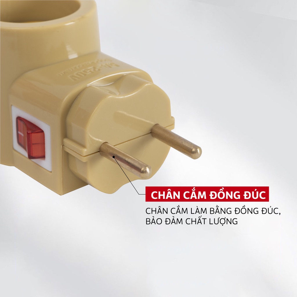 ✅ Đui Đèn SOPOKA ĐLP123 Có Công Tắc Tiện Lợi, An Toàn