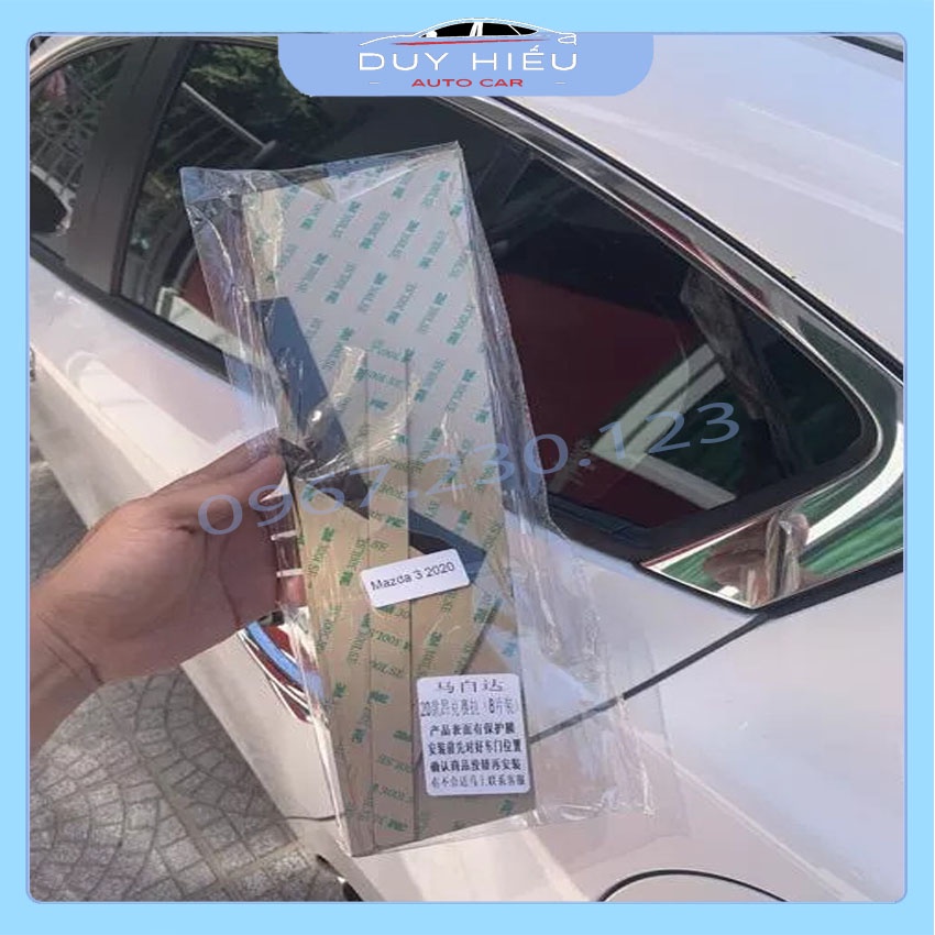 Ốp bóng trụ, bóng trầy cửa xe tráng gương đẹp cho xe Honda City 2014-2020