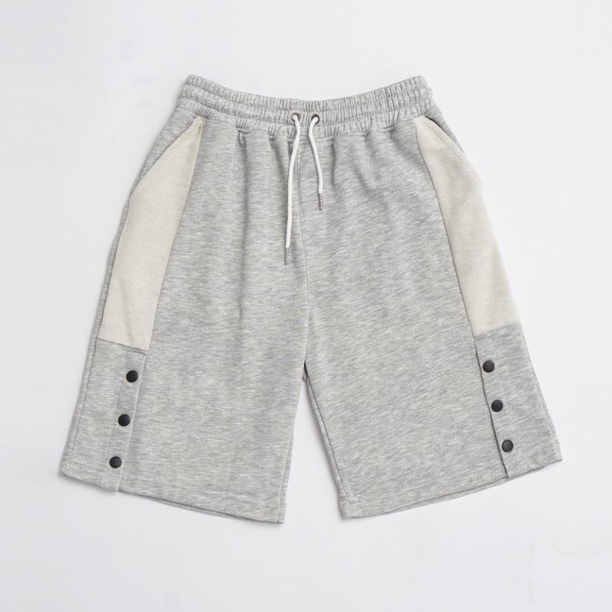12.12 Quần Short Đùi Cúc Phối Lưới unisex N7 thun Basic nam nữ ống rộng ulzzang Hàn Quốc