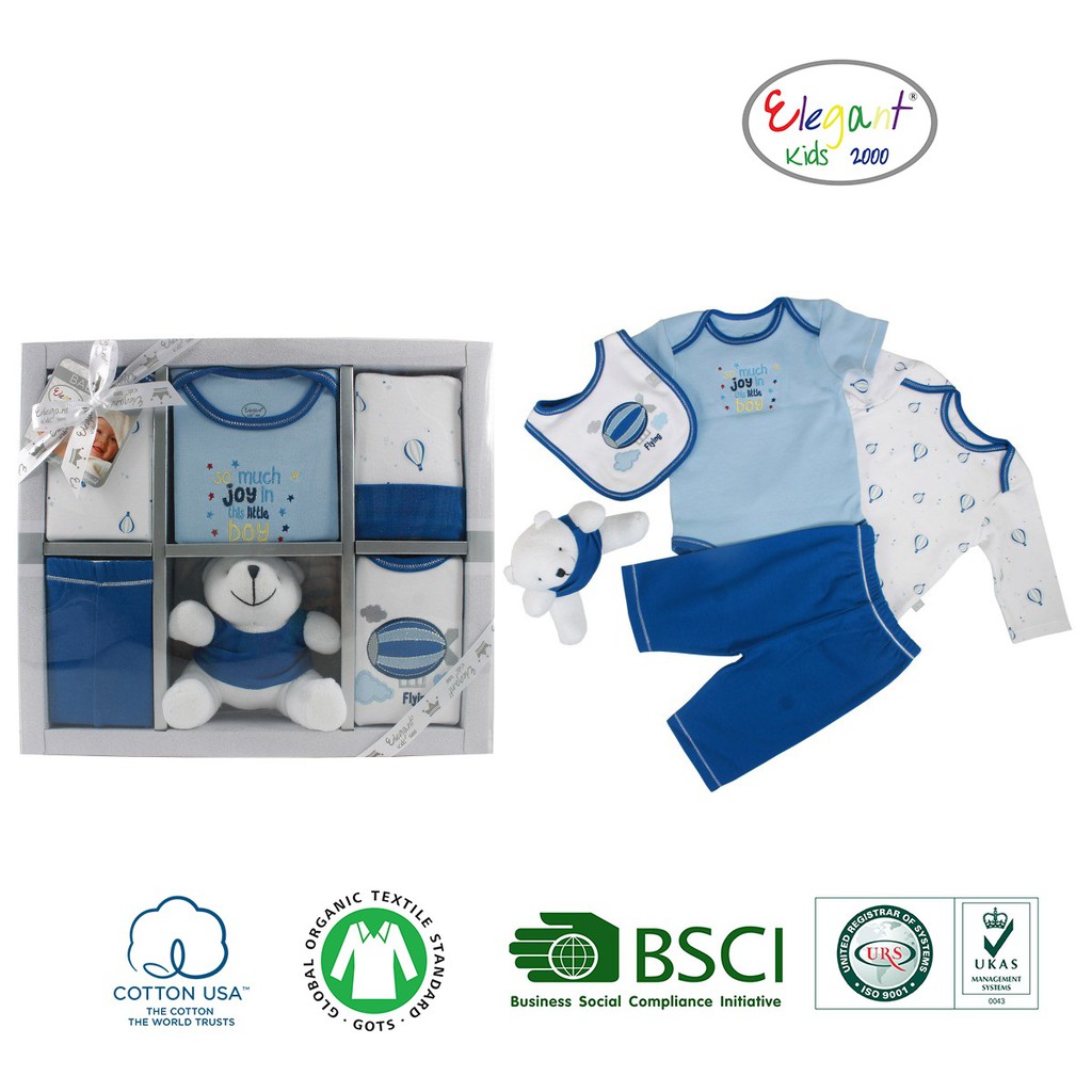 Set quà tặng sơ sinh cao cấp 6 chi tiết - Lovekids