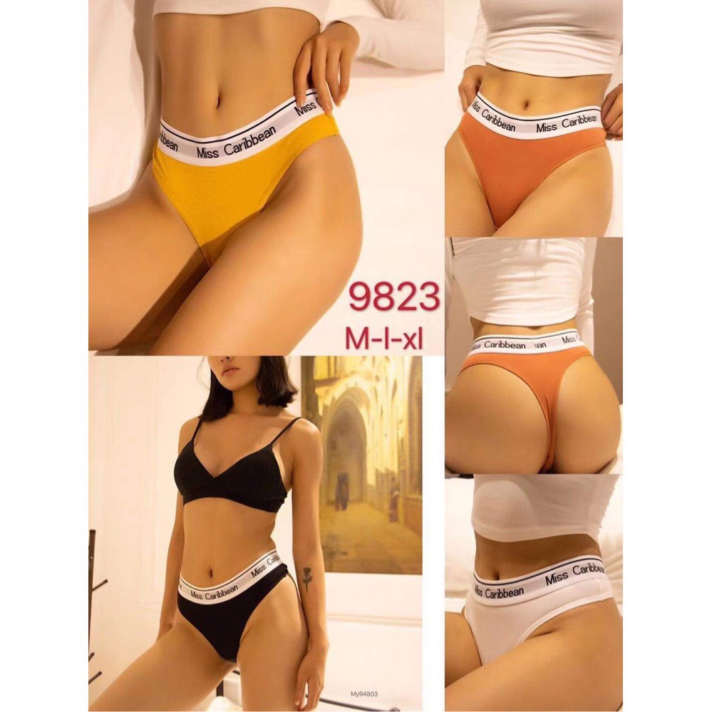 Được chọn màu - Quần lót lọt khe sexy cạp chữ Miss Carbibean