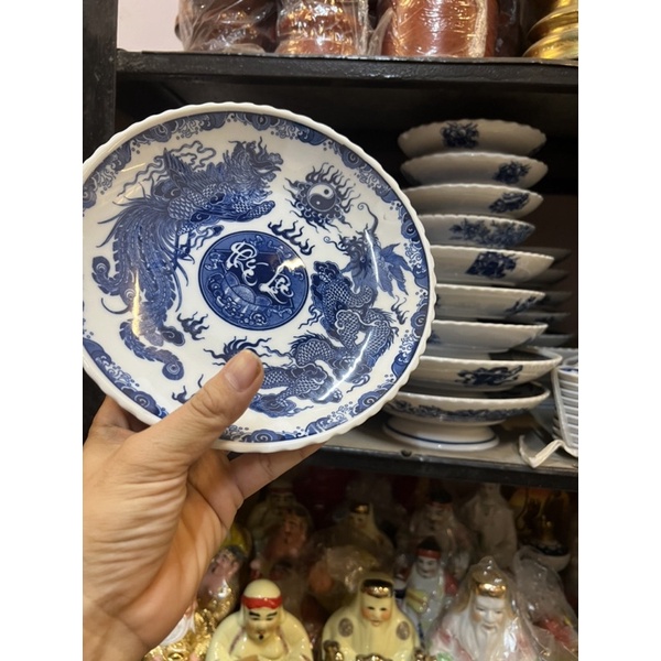 Mâm để hoa quả thờ men Lam