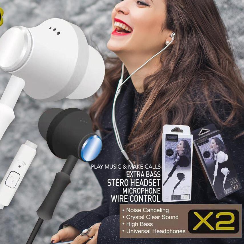 Tai Nghe Nhét Tai Voda X2 Âm Thanh Siêu Trầm | BigBuy360 - bigbuy360.vn
