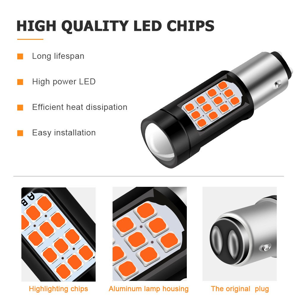Đèn Phanh 42 Bóng Led 1156 BA15S BAU15S 1157 BAY15D 3156 7440 7443 2835 12-30V Dành Cho Xe Hơi