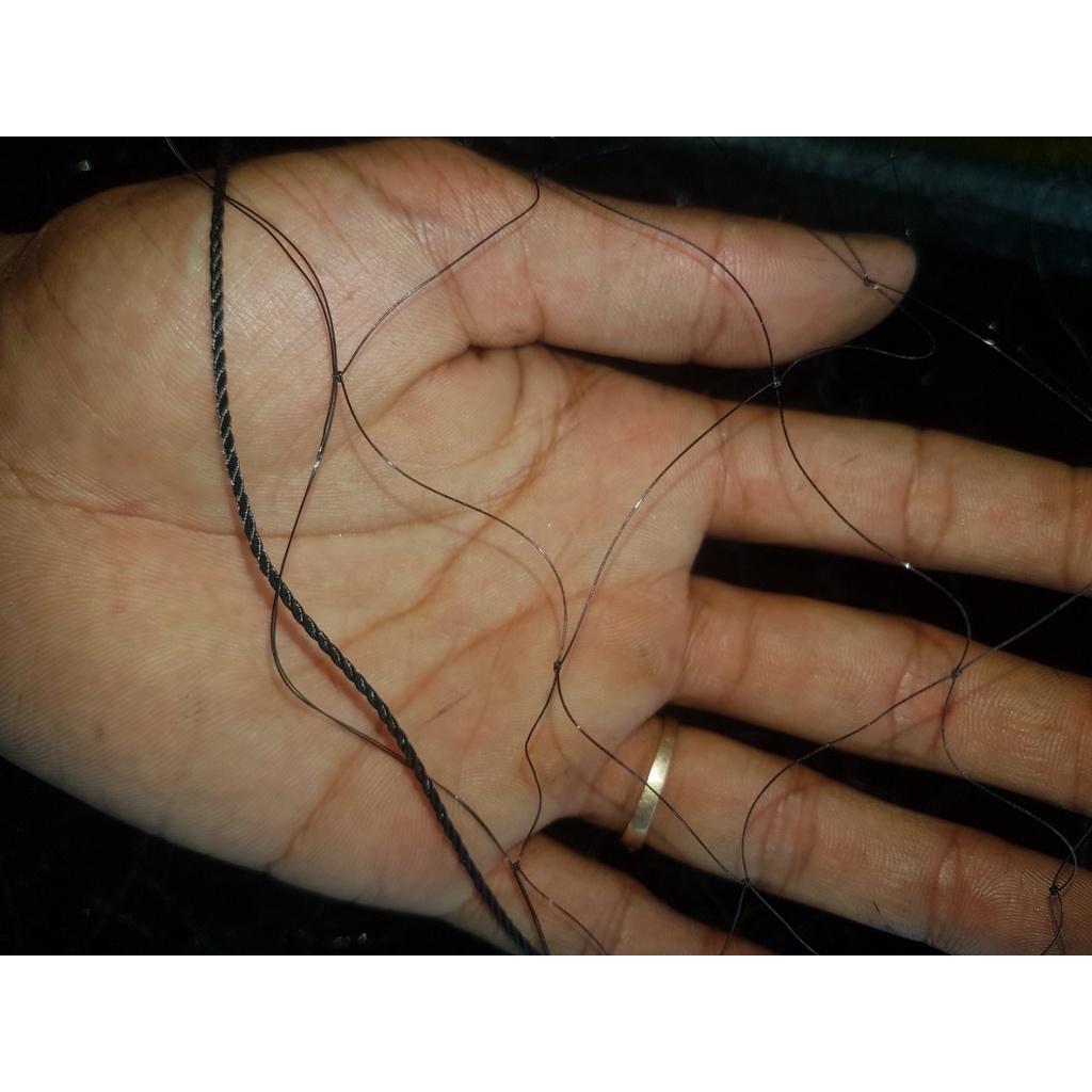 Lưới Dù Thái Màu Đen / Mắt lỗ 8 phân đánh Tổng Hợp Chim Lớn Ban đêm - Ban Ngày