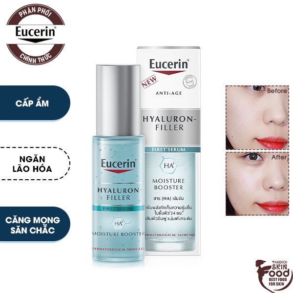 Tinh Chất Dưỡng Cấp Ẩm Ngăn Lão Hóa Eucerin Anti-age Hyaluron-filler First Serum HA Moisture Booster 30ml