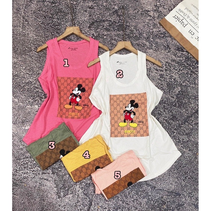 Áo thun giấy form rộng ba lỗ MẪU TỔNG HỢP (P3)