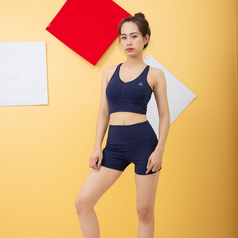 Bộ đồ (Quần đùi ôm V1 - Áo bra cổ tim) tập gym, aerobics, đi bơi hay chạy bộ