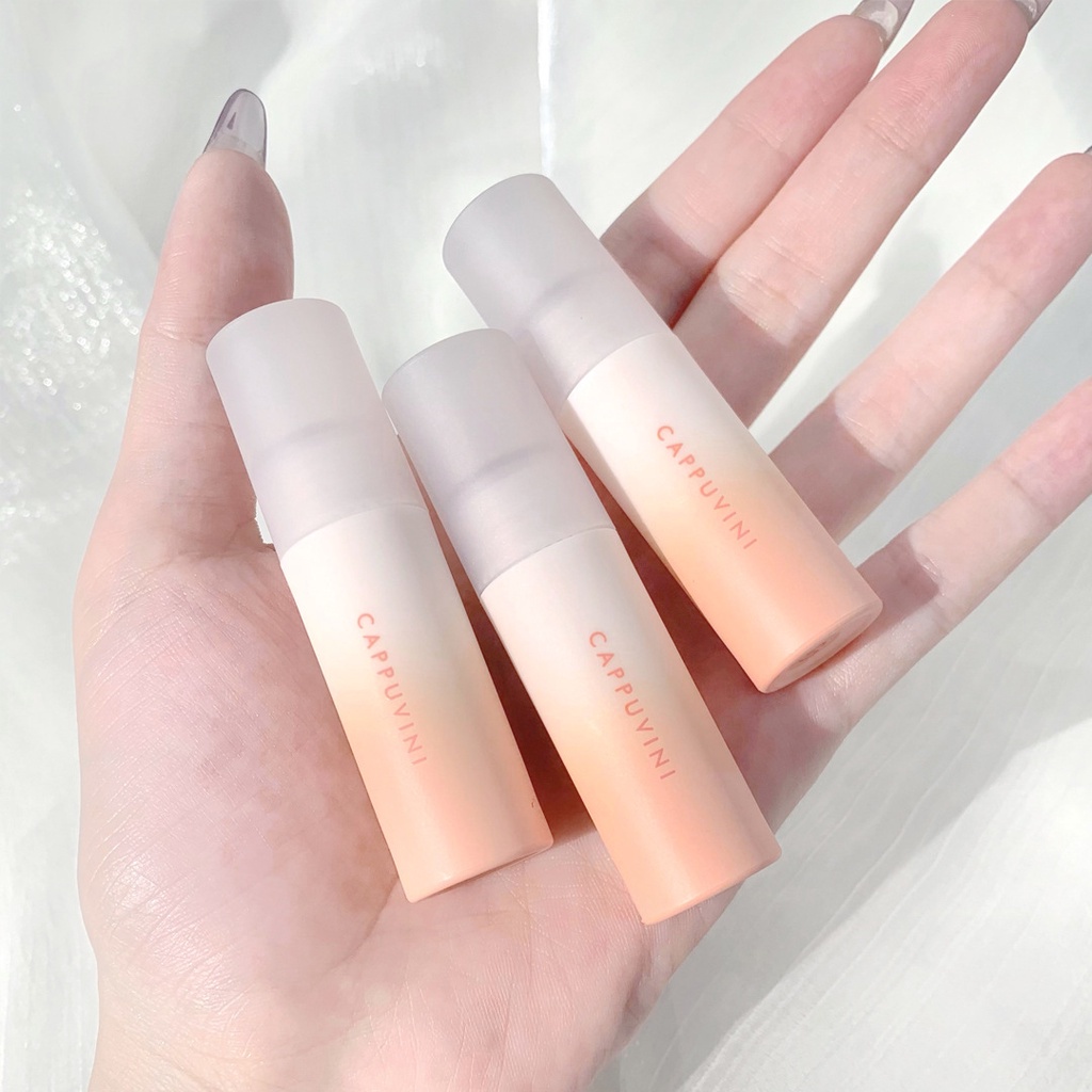 Set 3 Son Môi Lì Chống Thấm Nước Thương Hiệu Cappuvini