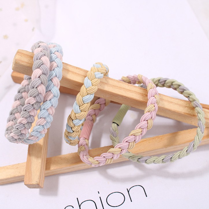 Bộ 2 dây buộc tóc đàn hồi xinh xắn thời trang dành cho nữ