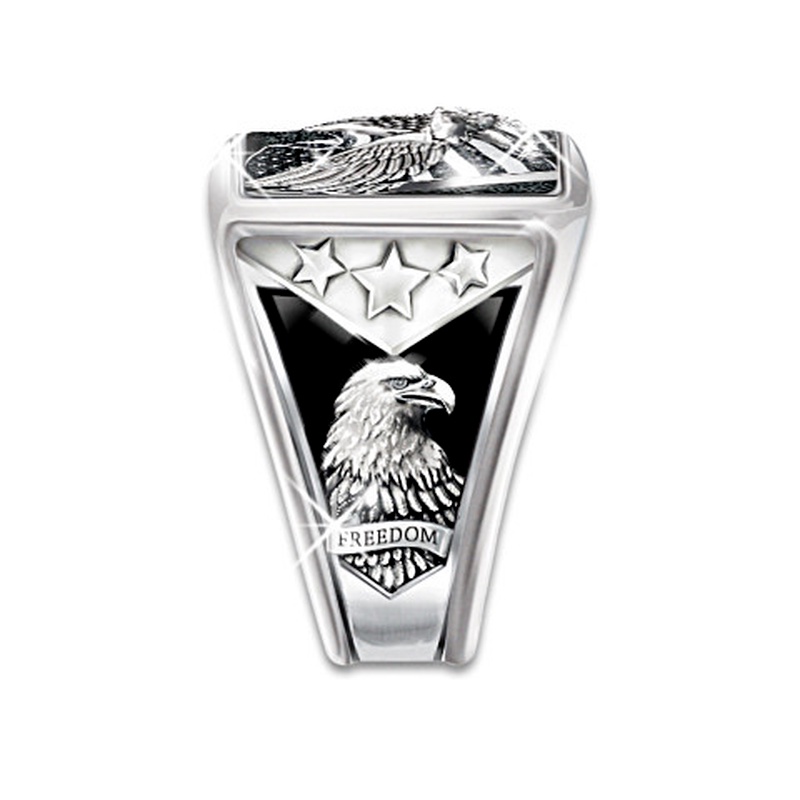 Nhẫn Hình Đại Bàng Phong Cách Hip Hop Thời Trang Cho Nam