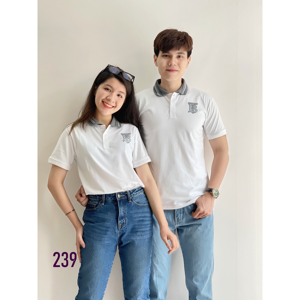 Áo Thun Nam Cổ Bẻ Polo Chữ Bt 239 Cổ Sọc Xám Chất Liệu Cao Cấp Thấm Hút Mồ Hôi Phong Cách Trẻ Trung - Hazo