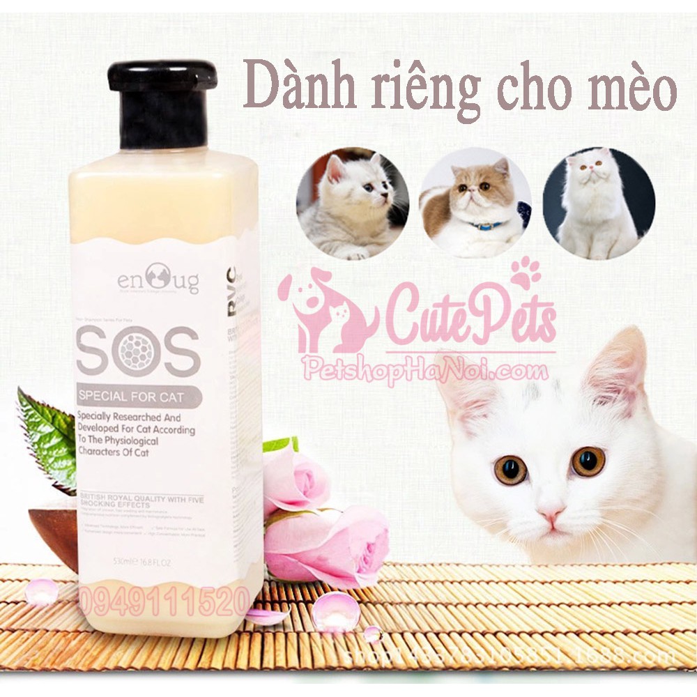 Sữa tắm cho chó mèo SOS 530ml 7 loại - CutePets Phụ kiện chó mèo Pet shop Hà Nội