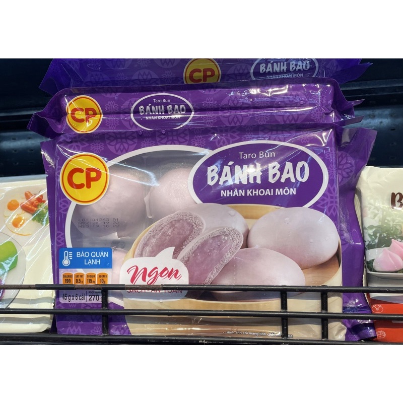 6 cái bánh bao nước cốt dừa nhân khoai môn thơm béo ngất ngây