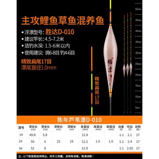 Phao cỏ D-010 Câu Đài Chuyên Cá Chép, Rô -D-010