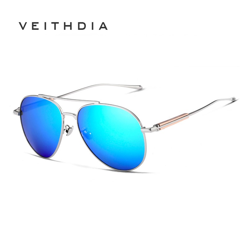 Kính Mát VEITHDIA 6696 Gọng Nhôm Tròng Chống Tia Phân Cực Phong Cách Nam Nữ