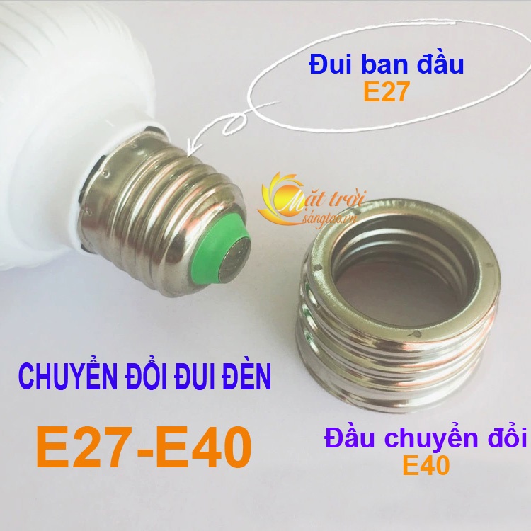 Đầu chuyển đổi đui xoáy E27-E40 V2