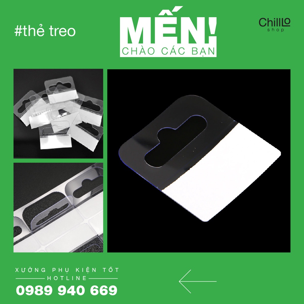 Miếng Dán Móc Treo Lỗ Tiêu Chuẩn Euro - Thẻ Treo Bằng Nhựa Trong Suốt Có Keo Dán Để Trưng Bày Bao Bì, Túi, Hộp Sản Phẩm