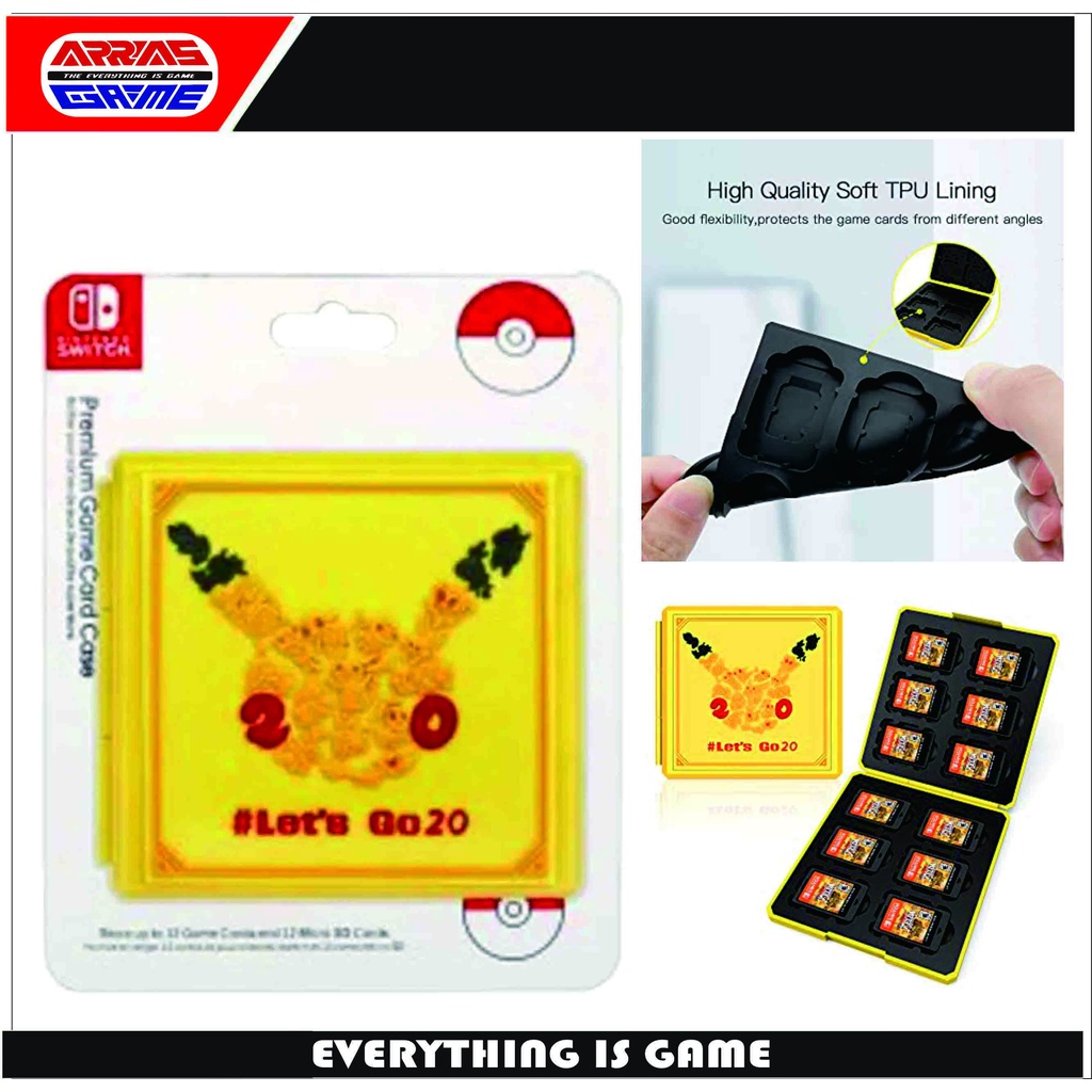 Ốp Lưng In Họa Tiết Dành Cho Nintendo Switch Hori Go 20 Pokemon Pikachu - Let's Go 20