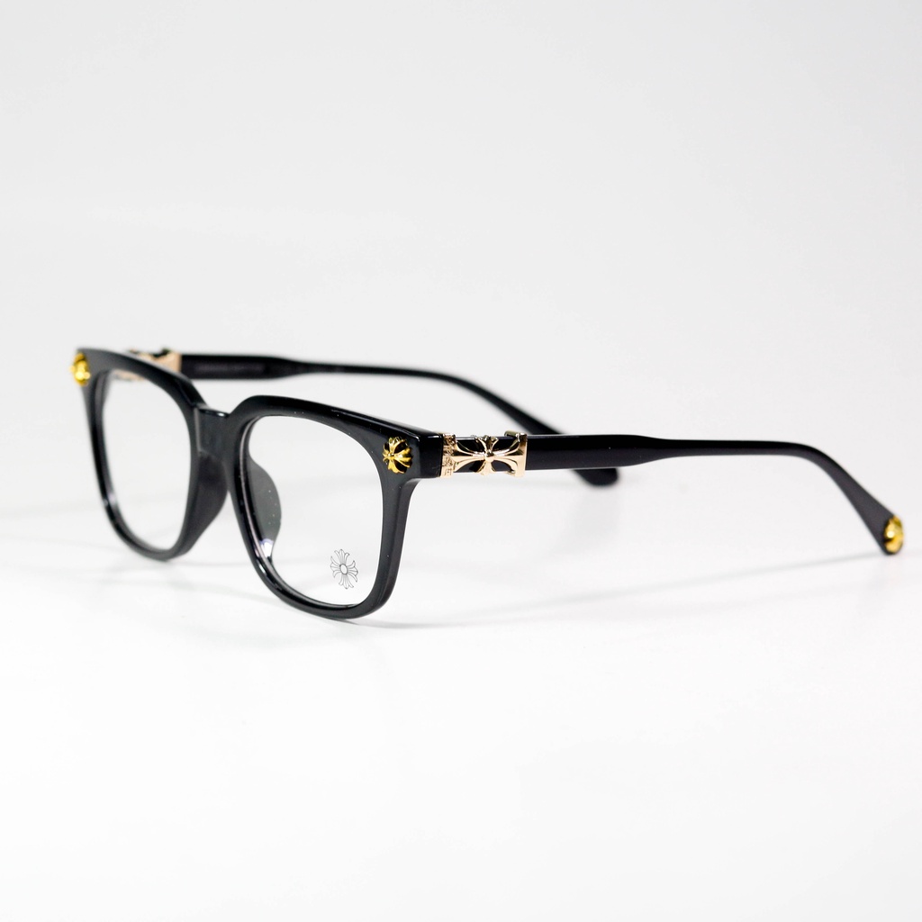 Gọng kính Chrome Hearts phiên bản cao cấp -vuông cá tính gọng nam nữ nhựa dẻo cao cấp