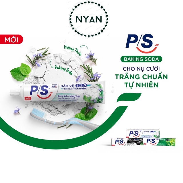 KEM ĐÁNH RĂNG 230g P/S bảo vệ 123 banking soda 230g
