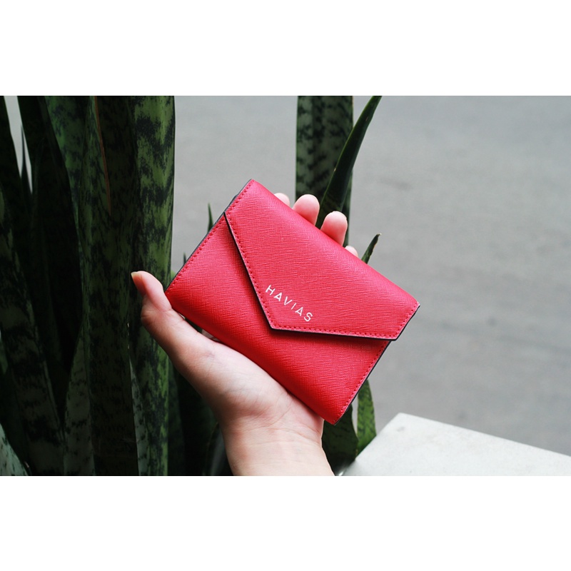 Ví gấp Heart2 Mini Wallet HAVIAS Đỏ