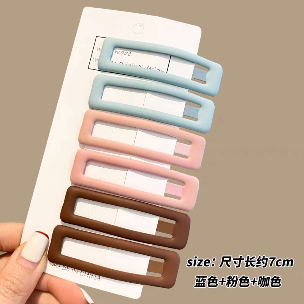 Kẹp Tóc Màu Nhám Thiết Kế Độc Đáo Thời Trang Cho Nữ