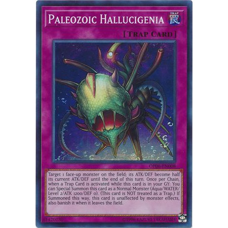 Thẻ bài Yugioh! Paleozoic Hallucigenia - OP06-EN008 - Super Rare