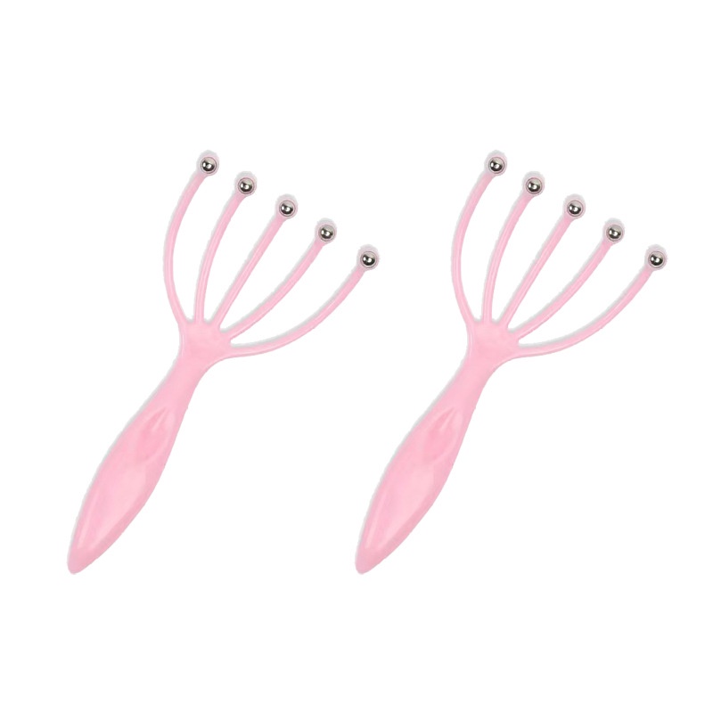 Massage Đầu Dụng Cụ Mát Xa Đầu 5 Nhánh Gắn Bi Sắt Giúp Thư Giãn Giảm Căng Thẳng Mệt Mỏi