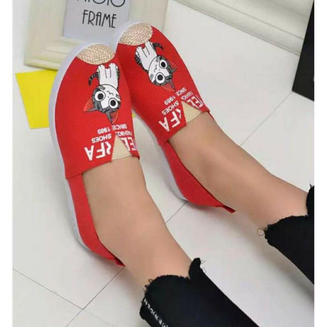 Giầy lười nữ hình mèo cao cấp | BigBuy360 - bigbuy360.vn